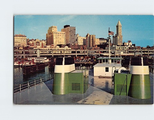 Postcard seattle waterfront - seattle's,